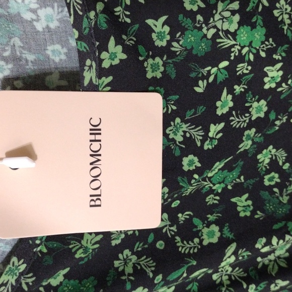 Floral Green Dress Bloomchic Brand Size 14-16 Women's. - Picture 2 of 5